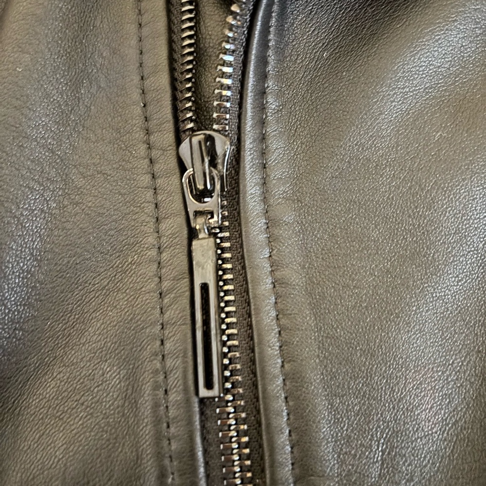 Elie Tahari Mae Embroidery Lambskin Moto Jacket-small - Picture 15 of 15